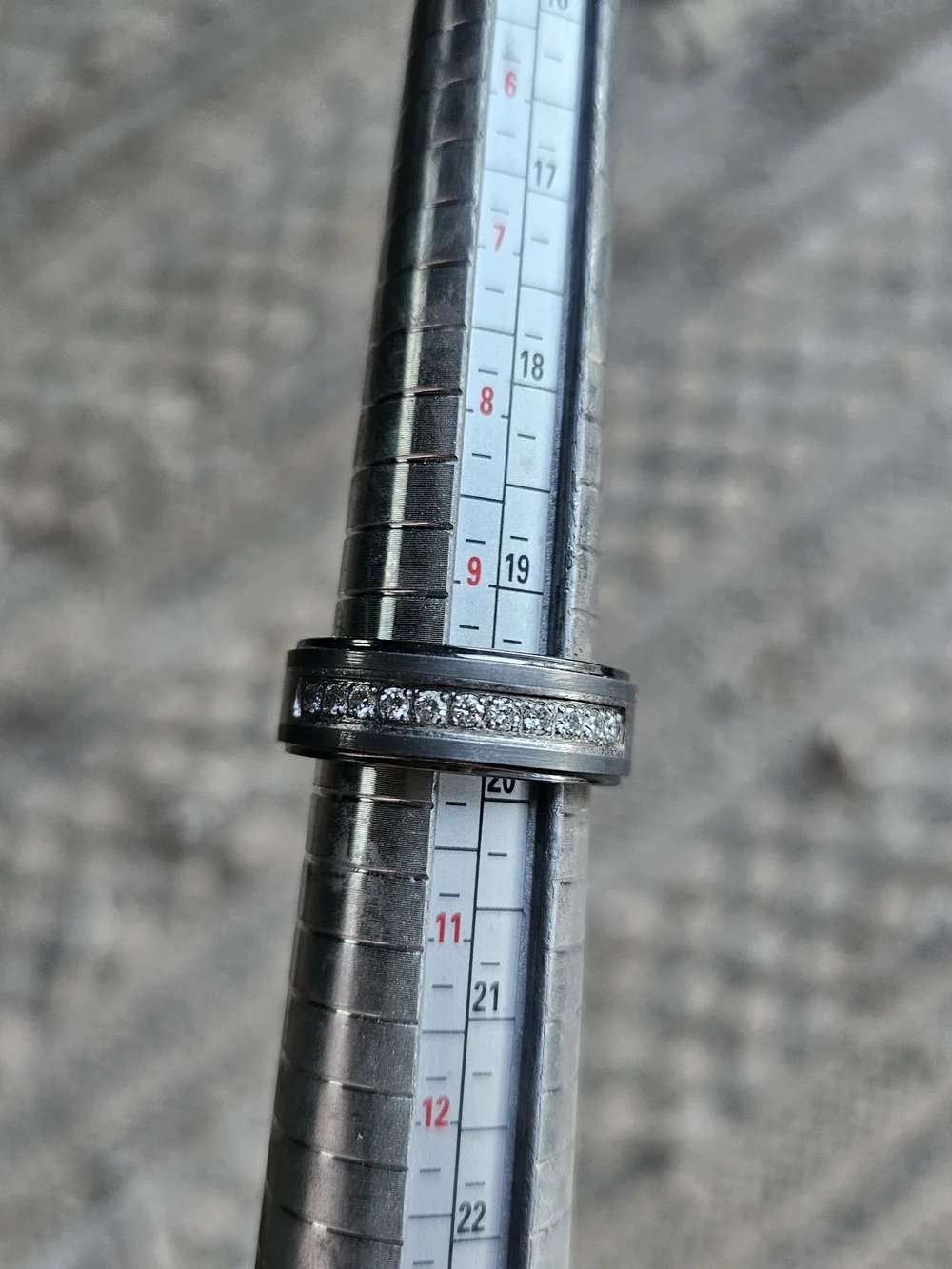 Men's Black Tugnsten & Steel Ring